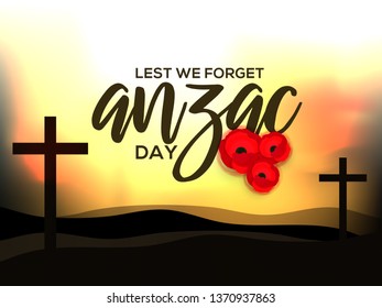 Illustration Of anzac Day Background.