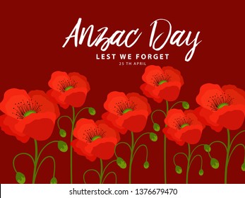 
Illustration Of Anzac Day Background.