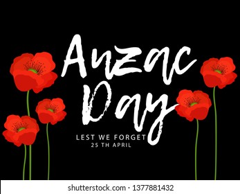 Illustration Of Anzac Day Background.