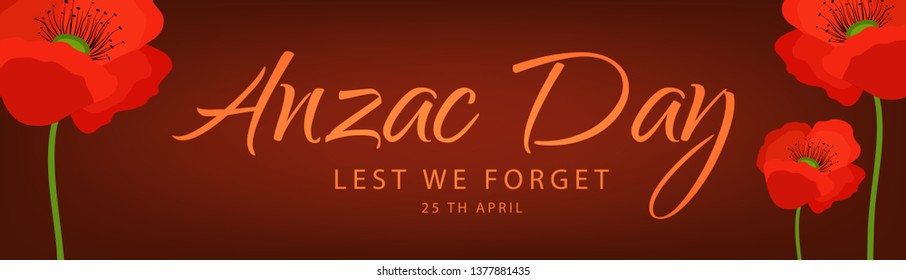 Illustration Of Anzac Day Background.