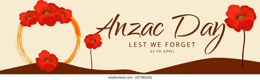 Illustration Of Anzac Day Background.