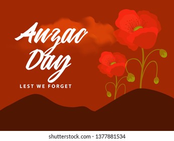 Illustration Of Anzac Day Background.