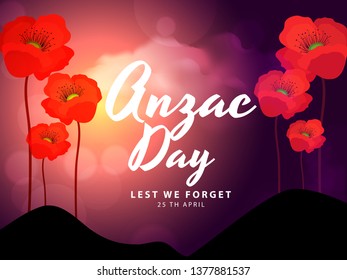 Illustration Of Anzac Day Background.