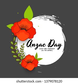 Illustration Of Anzac Day Background.