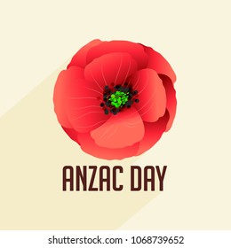 Illustration Of Anzac Day Poster Or Banner Background.