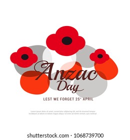 Illustration Of Anzac Day Poster Or Banner Background.