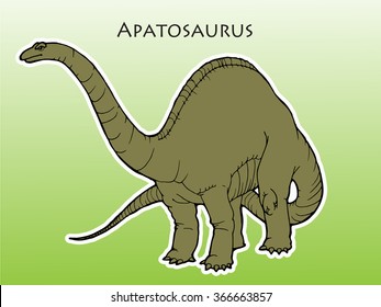 illustration of apatosaurus