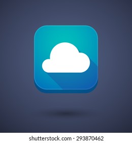 Illustration of an app button with a cloud