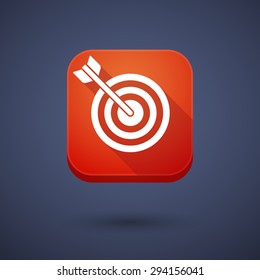 Illustration of an app button with a dart board