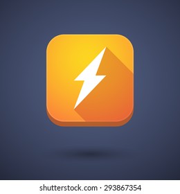 Illustration of an app button with a lightning