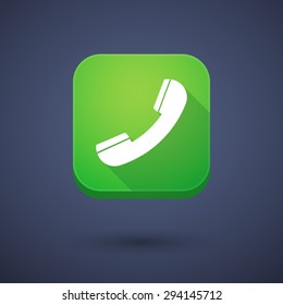 Illustration of an app button with a phone