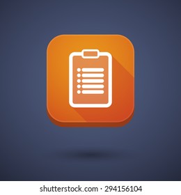 Illustration of an app button with a report