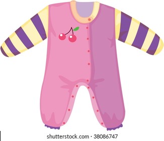 illustration of apparel on white