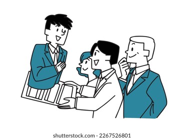 An illustration appealing to a man who wants to change jobs How her personality is conveyed from her resume
