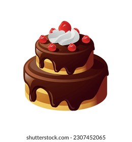 Illustration of an appetizing cake