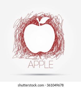 Illustration of apple