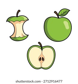 A Ilustração da Fruta da Maçã