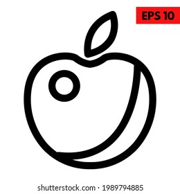 Icono de la ilustración de manzana