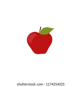 illustration apple fruit logo