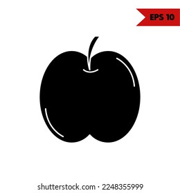 Illustration of Apple Glyph Icon