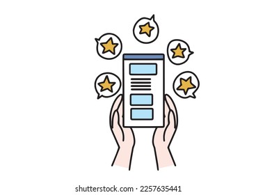 Illustration of an application that is supported and loved by many users