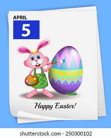 Illustration 5. April ist Ostertag
