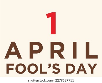 Illustration of April fool's day,first April.