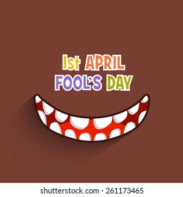 Illustration of April fool's day,first April.