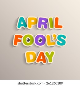 Illustration of April fool's day,first April.