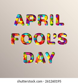 Illustration of April fool's day,first April.