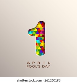 Illustration of April fool's day,first April.