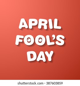 Illustration of April fool's day,first April.