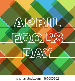 Illustration of April fool's day,first April.