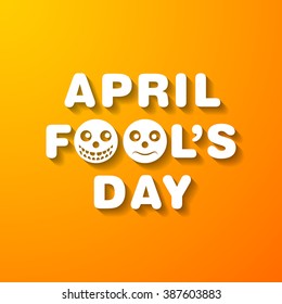 Illustration of April fool's day,first April.