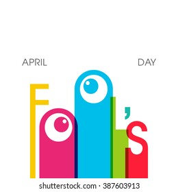 Illustration of April fool's day,first April.