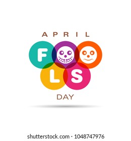 Illustration of April fool's day,first April vector.