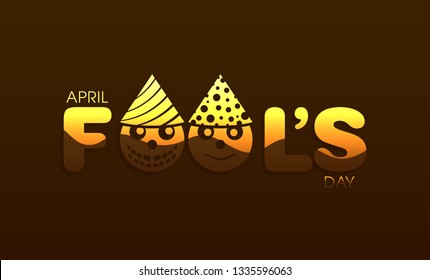 Illustration of April fool's day,first April vector.