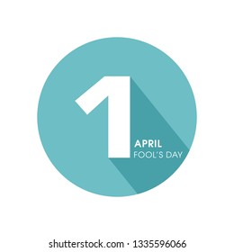 Illustration of April fool's day,first April vector.