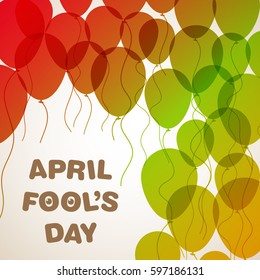 Illustration of April fool's day,first April vector.