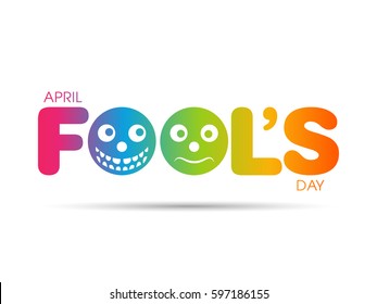 Illustration of April fool's day,first April vector.