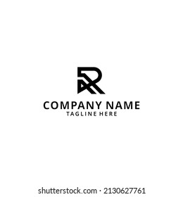  illustration AR. Monogram of Two letters A and R. Luxury, simple, minimal and elegant AR logo design. Vector illustration template.