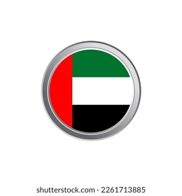 Ilustración de la plantilla de la bandera de los Emiratos Árabes Unidos