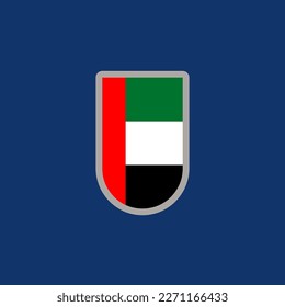 Ilustración de la plantilla de la bandera de los Emiratos Árabes Unidos