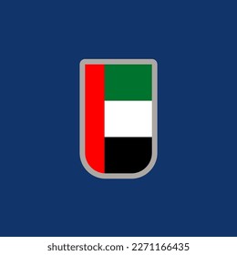 Illustration of Arab Emirates flag Template