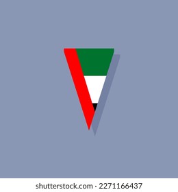 Illustration of Arab Emirates flag Template