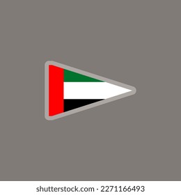 Illustration of Arab Emirates flag Template