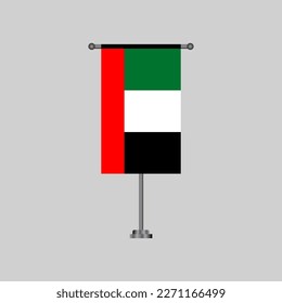Illustration of Arab Emirates flag Template