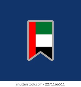 Illustration of Arab Emirates flag Template