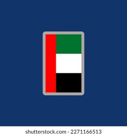 Illustration of Arab Emirates flag Template