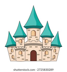 La ilustración del castillo árabe